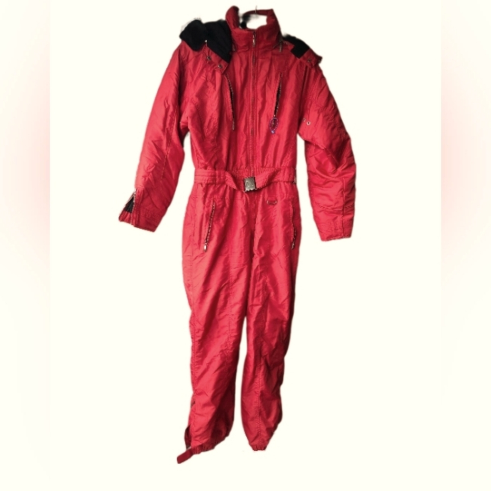 Signature by Couloir Vintage Red Ski Suit - Sz 12